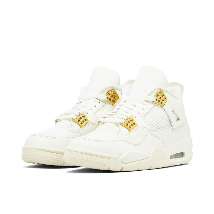 AIR JORDAN 4 RETRO SAIL METALLIC GOLD