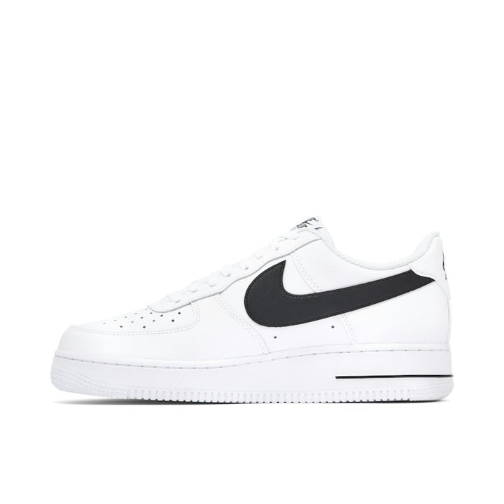 NIKE AIR FORCE 1 LOW '07 FM CUT OUT SWOOSH WHITE BLACK