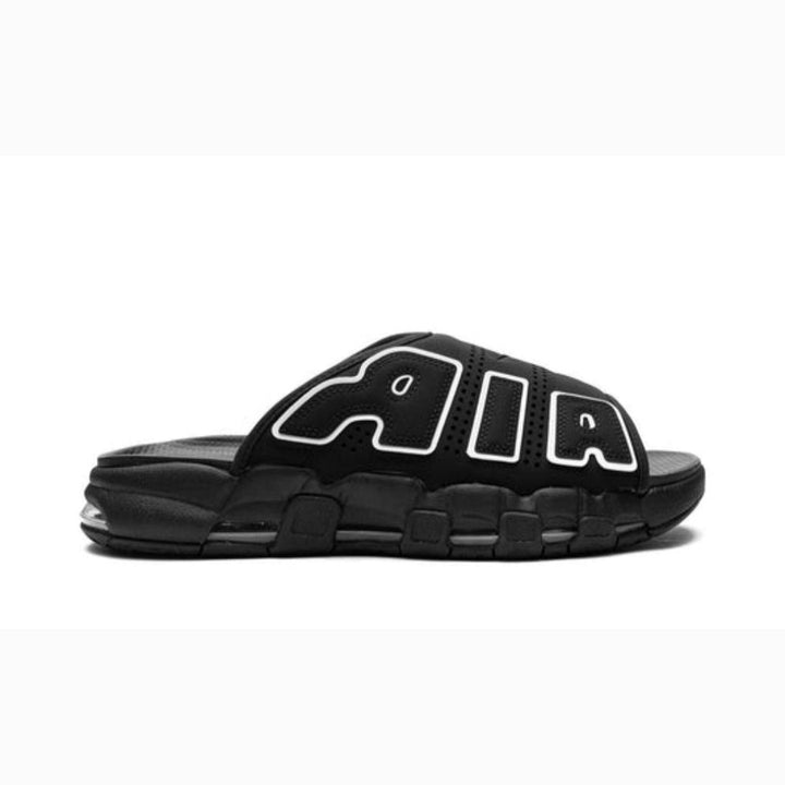 NIKE AIR MORE UPTEMPO SLIDE OG BLACK WHITE