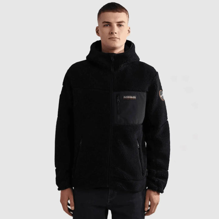 Napapijri Yupik Full Zip 3 Men's Fleece (Black)