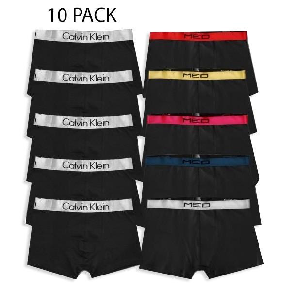 CALVIN KLEIN &amp; MED LOGAN BOXERS 10 PIECE PACK